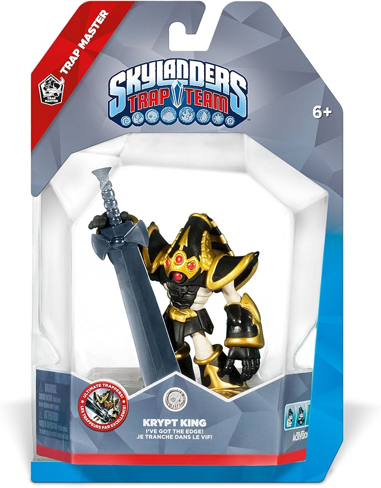 Skylanders Trap Team: Krypt King Figure (missing cardboard)