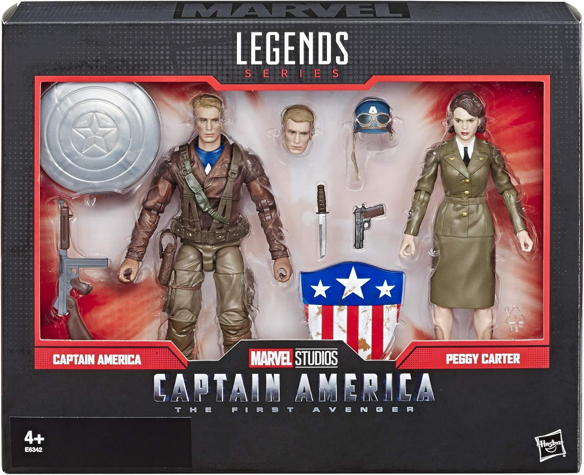 Hasbro Marvel Legends: MCU Captain America The First Avenger - Captain America/Peggy Carter (Shelf Wear)