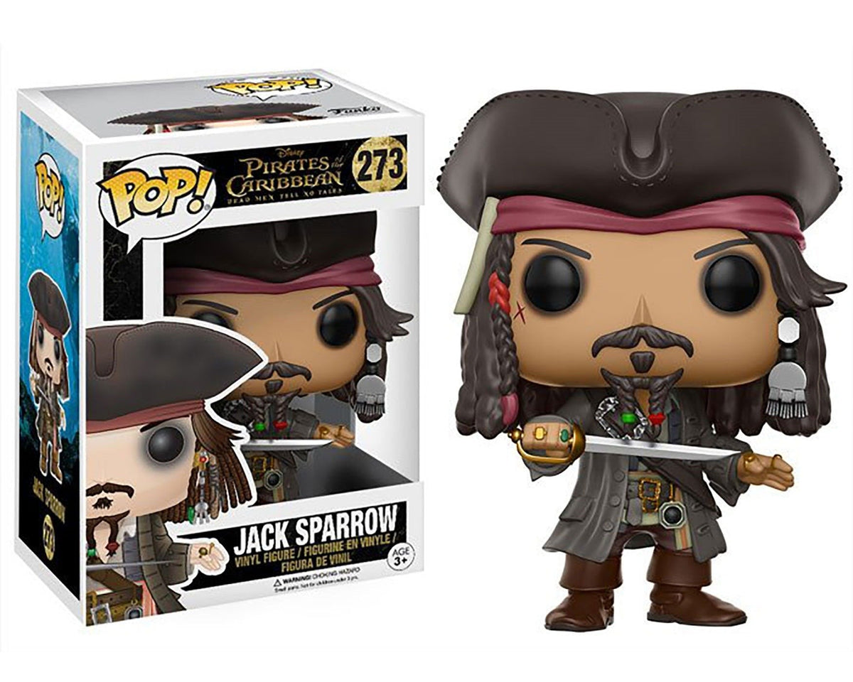 Funko Pop! Pirates of the Caribbean: Jack Sparrow #273 (Minor Rip on Corner)