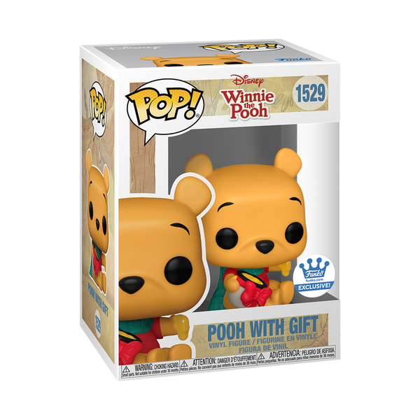Funko Pop! Winnie the Pooh: Pooh with Gift (Funko Shop Exclusive) #1529 in retail box