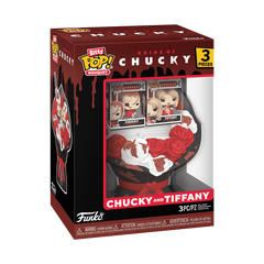 Funko Bitty Pop! Bride of Chucky: Chucky and Tiffany Bouquet (3-Piece) (Box Damaged)