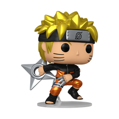 Funko Pop Naruto Shippuden Naruto Uzumaki metallic Chase number 1843 in box