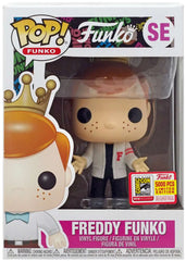 Funko Pop! Funko: Freddy Funko in White Letterman Jacket (2018 San Diego Comic-Con) (Limited Edition 5,000 Pieces) #SE