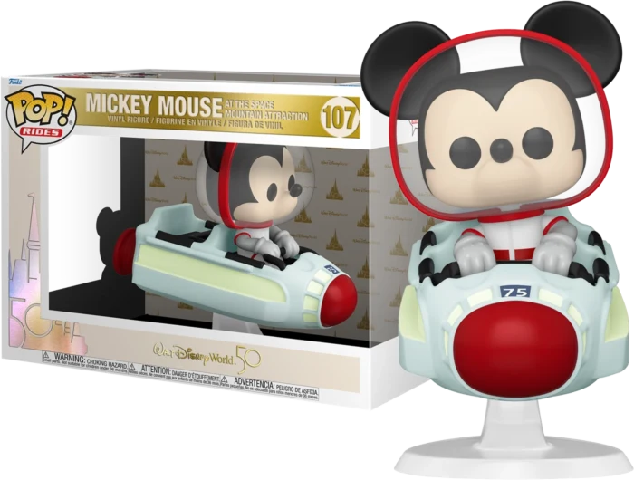 Funko Pop! Disney: Mickey Mouse at the Space Mountain Attraction #107 (Small rip)