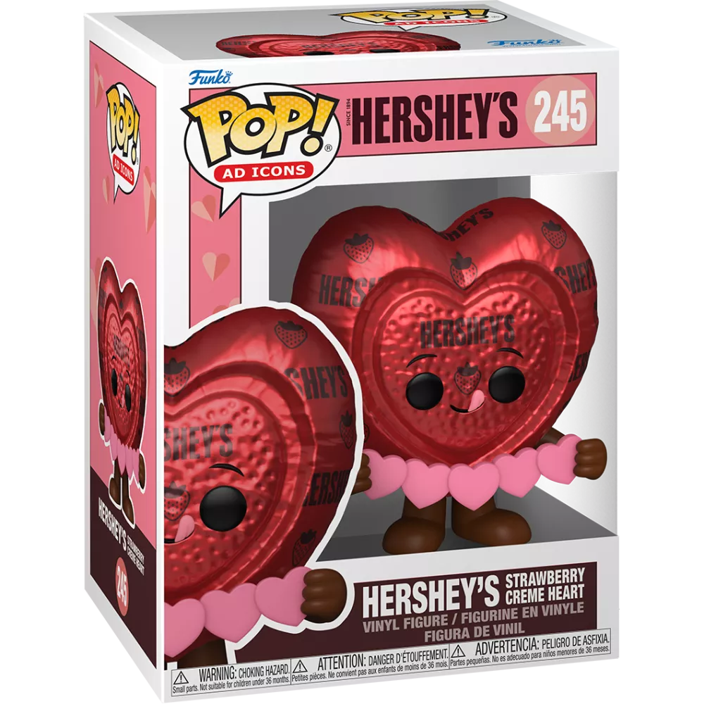Funko Pop! Hershey's: Strawberry Creme Heart #245 (Light Shelf Wear)