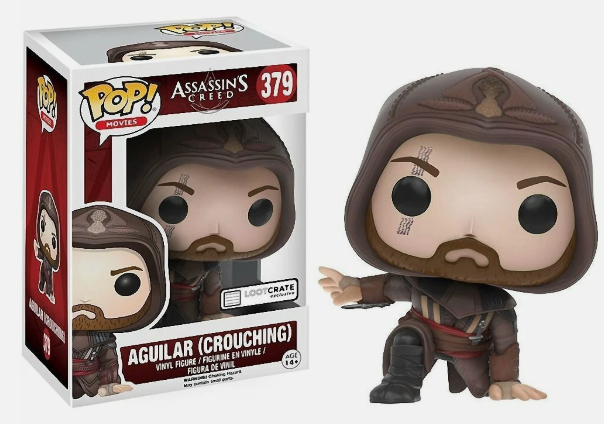 Funko POP! Movies #379 Assassin's Creed Aguilar (Crouching) Loot Crate EXCLUSIVE