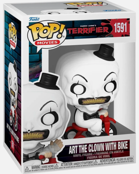 Terrifier Art the Clown with Bike Funko Pop! Vinyl Figure #1591