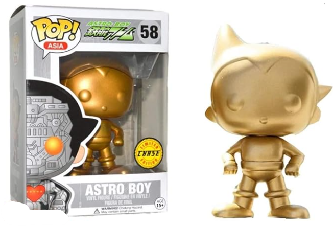FUNKO POP VINYL ASIA - 2016 Comic Con Exclusive GOLD ASTRO BOY #58 - Limited Edition CHASE