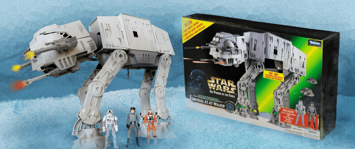 Kenner - Star Wars The Power of Force: Electronic Imperial AT-AT Walker (sealed)