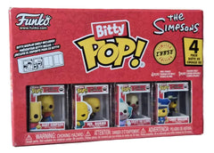 Funko Bitty Pop! The Simpsons 4-Pack: Bart Simpson, Mr. Burns, Krusty the Clown & Chief Wiggum (Chase)