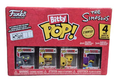 Funko Bitty Pop! The Simpsons 4-Pack: Scratchy, Homer Simpson & Lisa Simpson (Mystery Pop)
