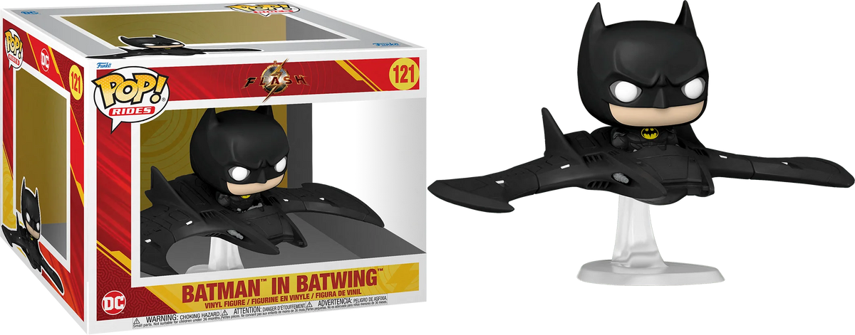 Funko Pop! The Flash: Batman in Batwing #121 in retail box