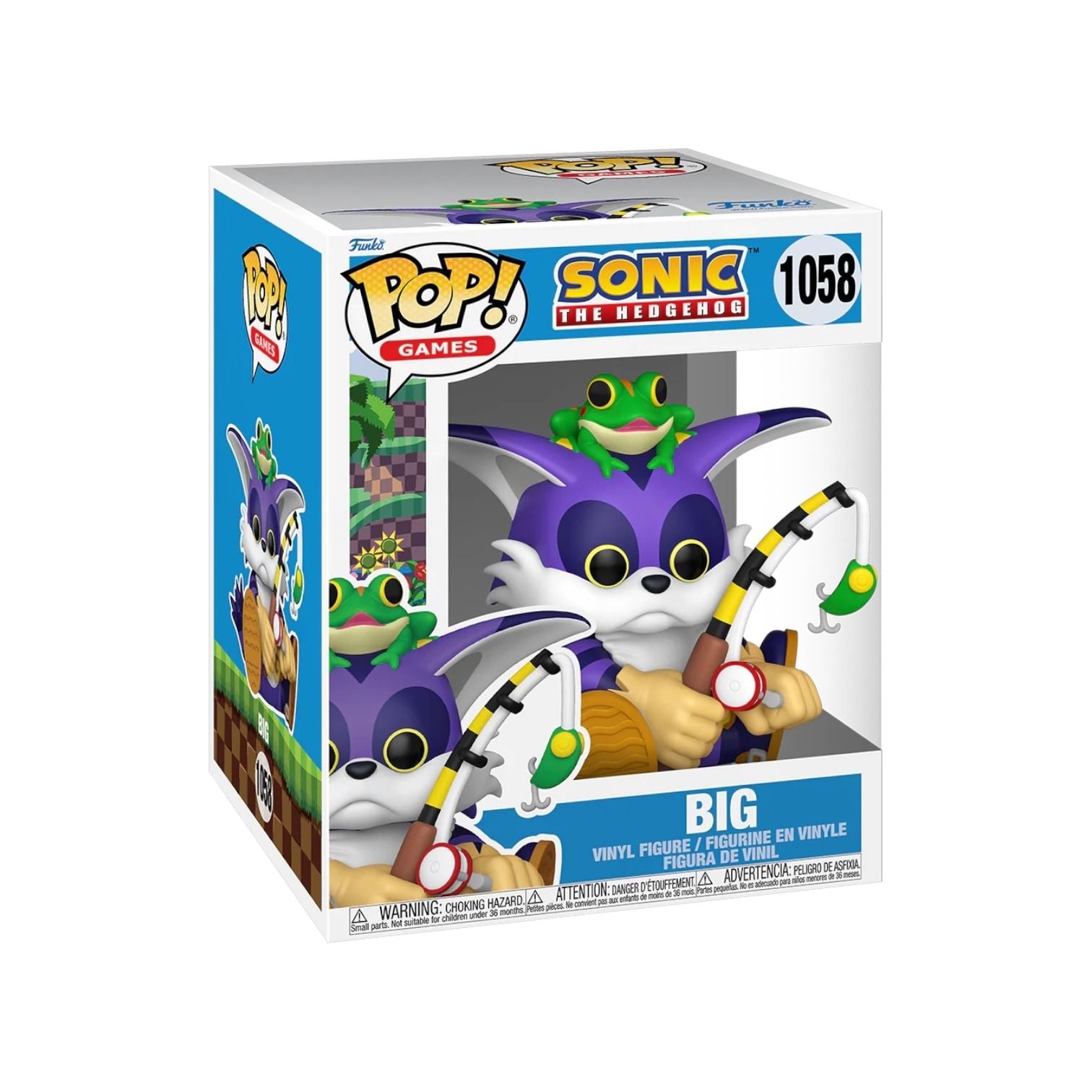 Funko Pop Sonic the Hedgehog Big with Froggy 1058 in box