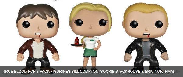 FUNKO TRUE BLOOD POP 3-PACK FIGURINES BILL COMPTON, SOOKIE STACKHOUSE & ERIC NORTHMAN