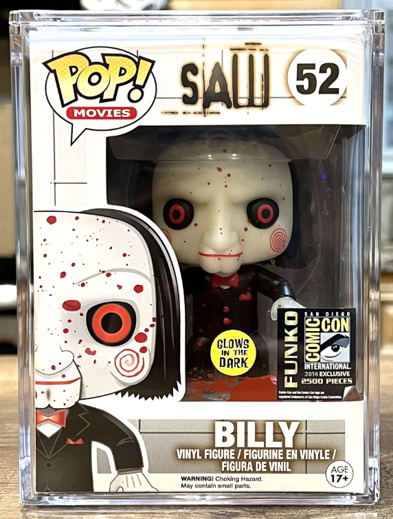 Funko Pop! Billy (Glow in the Dark, Bloody, Saw) 52 – 2014 SDCC Exclusive