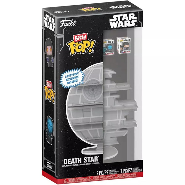 Funko Bitty Pop! Star Wars: Death Star Display Shelf with Emperor Palpatine and Darth Vader (Electrified)