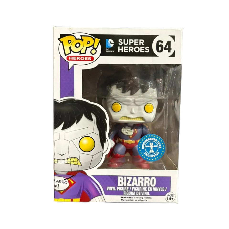 Funko Pop! DC Super Heroes: Bizarro (Underground Toys Exclusive) #64 (shelf wear)