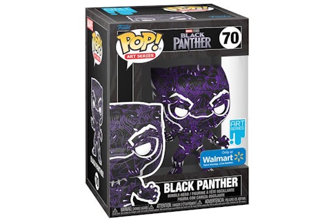 Funko Pop! Black Panther (Walmart Exclusive) [Art Series] #70 (Hard Stack Included)