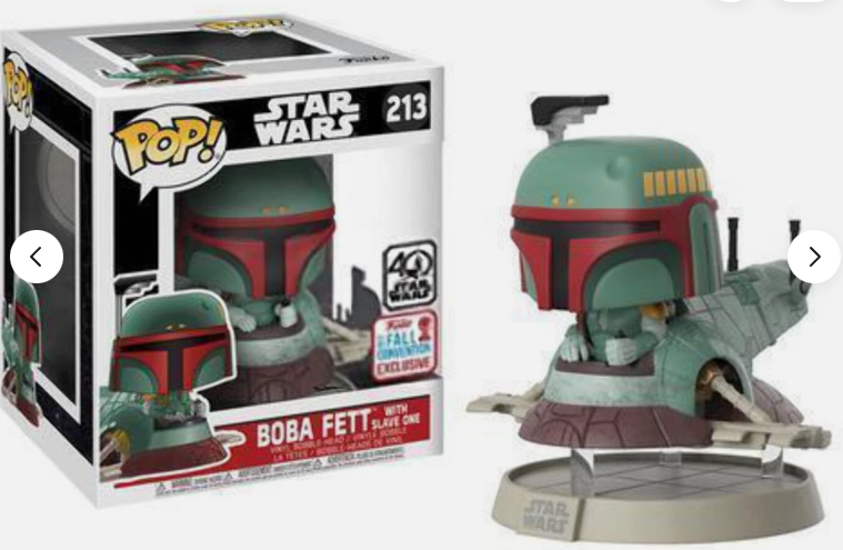 Funko POP ! Star Wars: Boba Fett With Slave One (2017 NYCC)