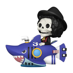 Funko Pop! One Piece: Brook with shark submerge (2025 NYC Comic Con Limited Edition) #141 [PopShield Armor Premium Hard Protector Included]