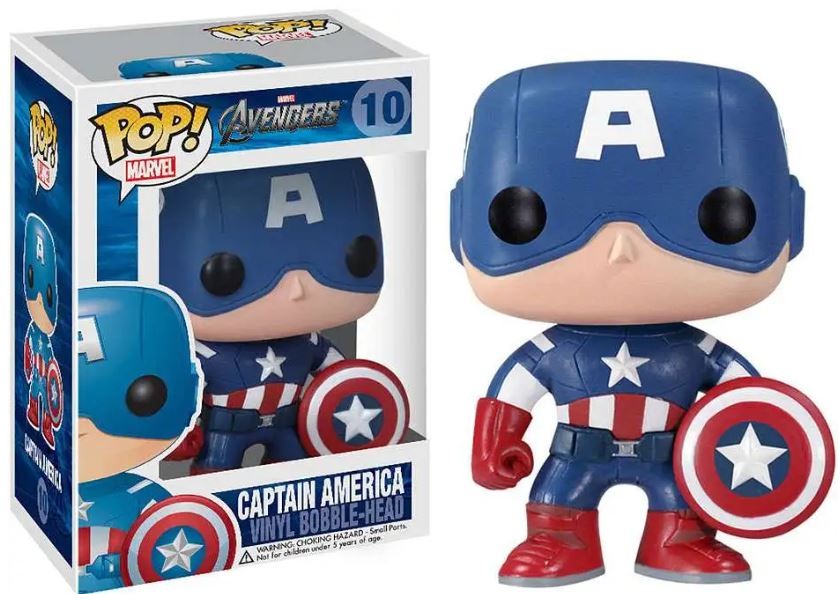 Funko Pop! Captain America #10 (Large Font)