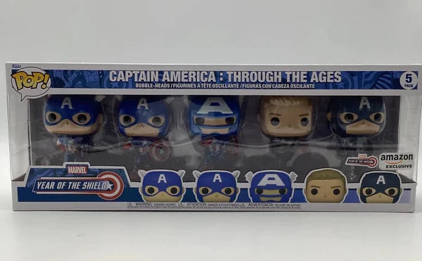 Funko Pop! Captain America: Through the Ages (5-Pack)