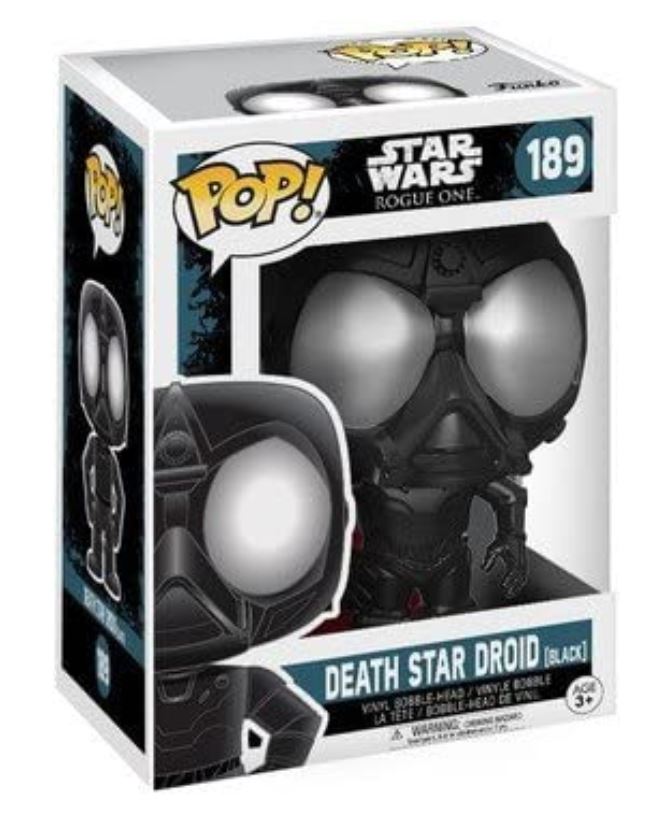 Funko Pop Star Wars Rogue One Death Star Droid Black 189 in box