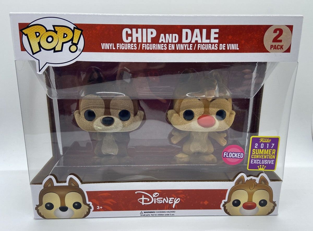 Funko Pop! Chip and Dale (Flocked) [2017 Summer Convention] 2-Pack