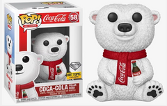 FUNKO POP! AD ICONS: COCA-COLA POLAR BEAR [DIAMOND COLLECTION] **HOT TOPIC EXCLUSIVE** #58