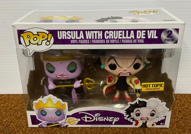 Funko POP! Disney Ursula with Cruella De Vil Exclusive Vinyl Figure 2-Pack Hot topic