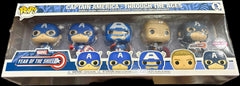 Funko Pop! Marvel: Captain America Through the Ages (year of the shield) (special edition) 5-Pack (Shadow on Screen)