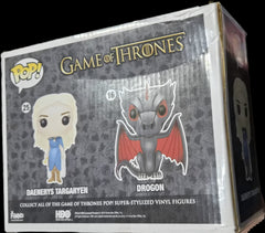 Funko Pop! Game of Thrones: Daenerys & Drogon (Metallic) (Underground Toys Exclusive) 2-Pack (Box Damage)