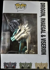 Funko Pop! Game of Thrones: Drogon, Rhaegal & Viserion (Metallic) 3-Pack (Minor Box Damage)