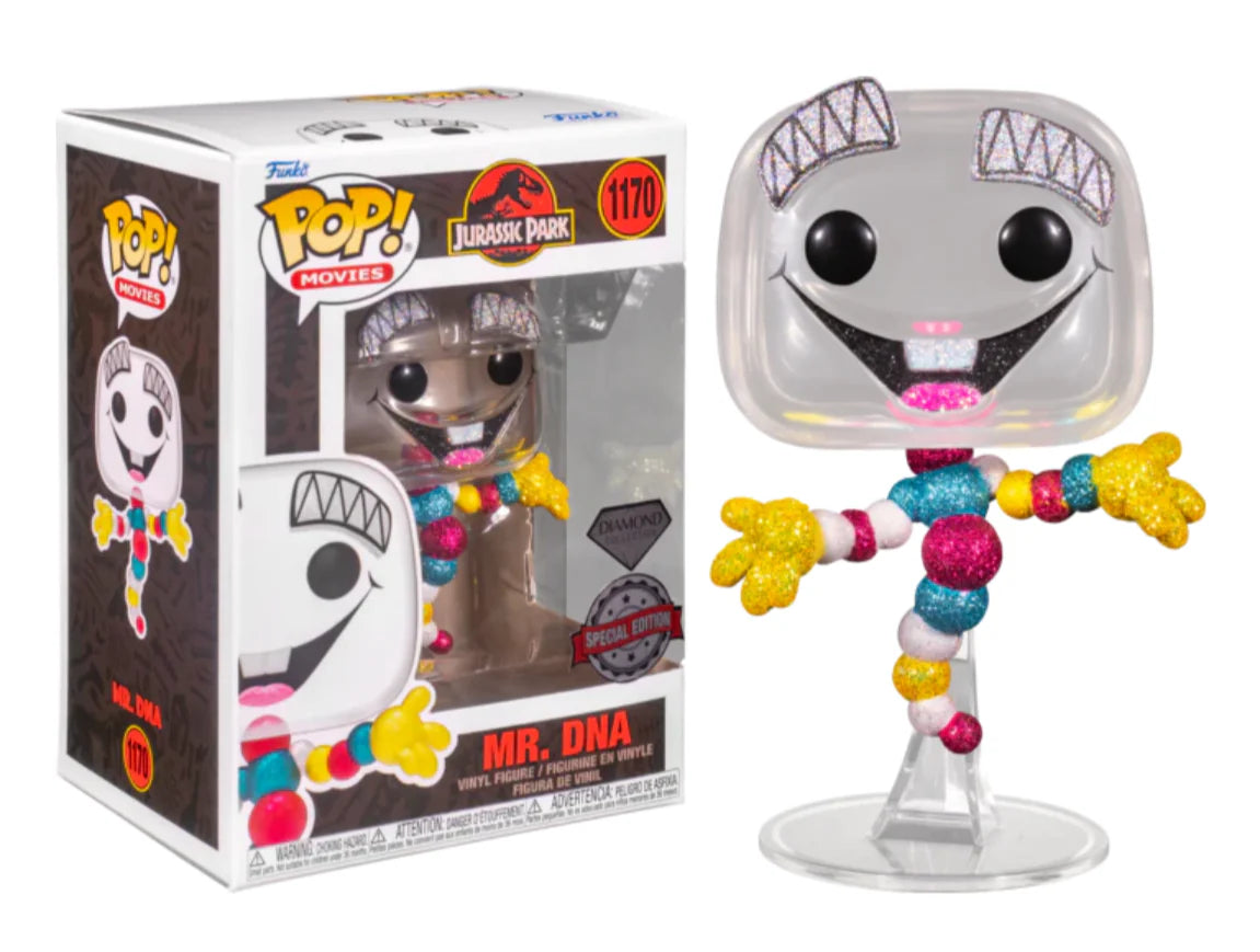 Funko Pop! Jurassic Park: Mr. DNA (Diamond Collection) [Special Edition] #1170 (rip on top)