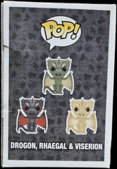 Funko Pop! Game of Thrones: Drogon, Rhaegal & Viserion (Metallic) 3-Pack (Minor Box Damage)