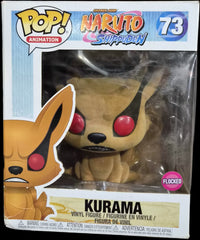 Funko Pop! Naruto Shippuden: Kurama (Flocked) #73 (Box Damage)