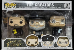 Funko Pop! Game of Thrones: The Creators 3-Pack (missing sticker some shelf wear)