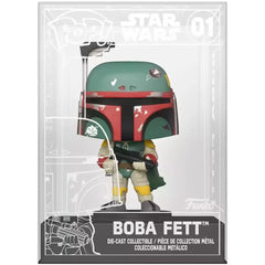 Funko Pop! Star Wars: Boba Fett (Die-Cast, Funko Exclusive) #01 (Open)