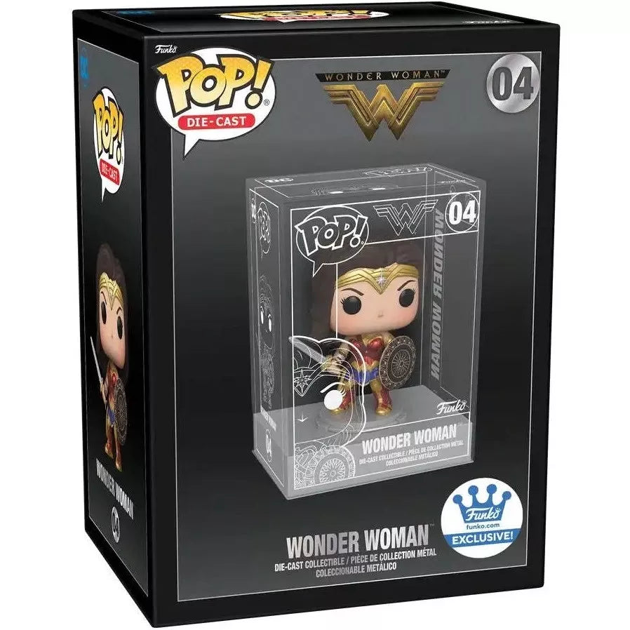 Funko Pop! DC: Wonder Woman (Die-Cast, Funko Exclusive) #04 (Open)