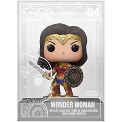 Funko Pop! DC: Wonder Woman (Die-Cast, Funko Exclusive) #04 (Open)