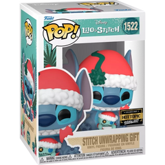 Funko Pop! Lilo & Stitch Stitch Unwrapping Gift Hot Topic Holiday 2024 Exclusive #1522 in retail box