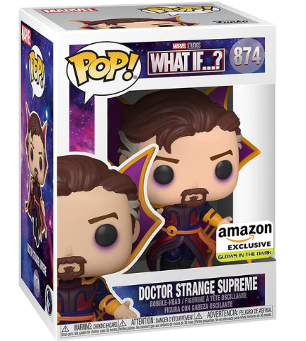 FUNKO POP! MARVEL: WHAT IF...? - DOCTOR STRANGE SUPREME [GITD] **AMAZON EXCLUSIVE** #874