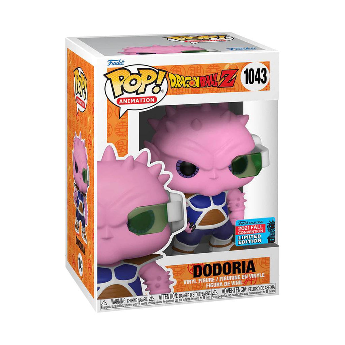 Funko Pop Dragon Ball Z Dodoria 2021 Fall Convention #1043 in box