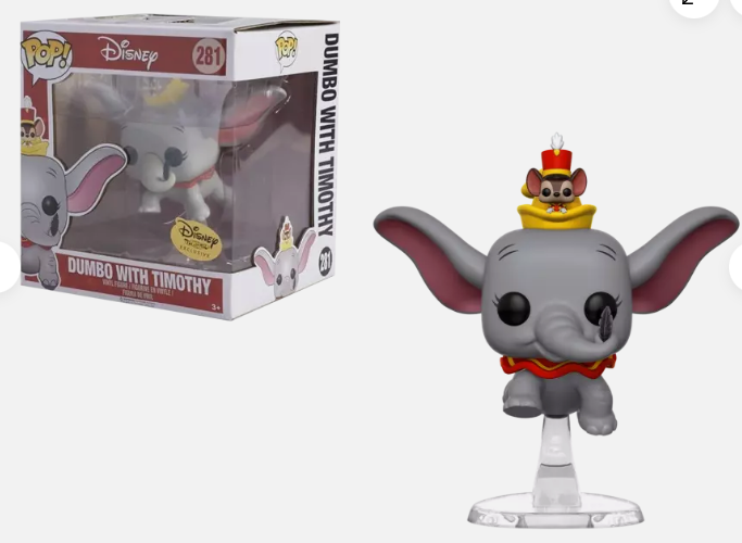 New Funko Pop! Disney #281 Dumbo w/ Timothy - Disney Treasures Exclusive