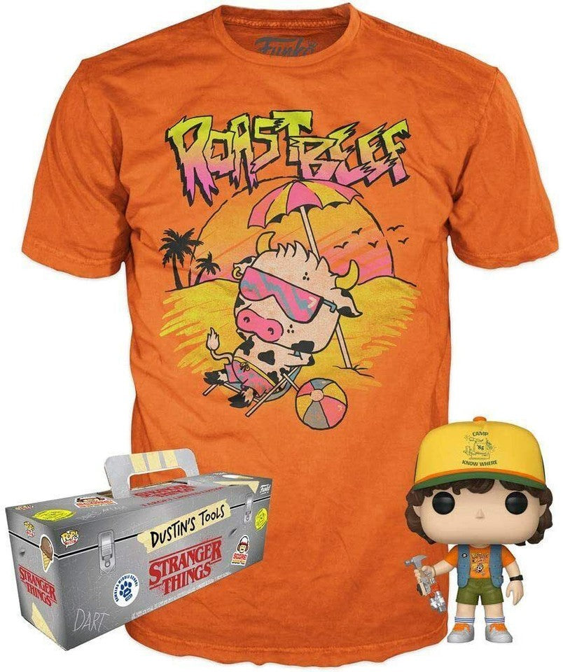 Funko Tees Size L - Dustin (Target Exclusive) #828 with pop!