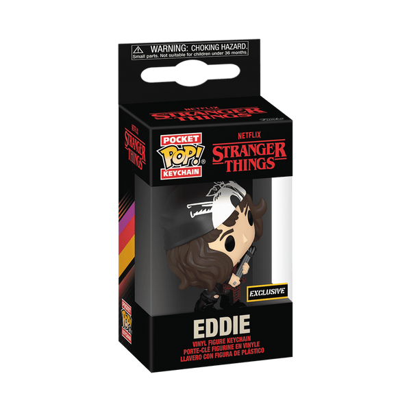 Funko Pop! Keychain: Stranger Things: Eddie with Guitar (Exclusive)