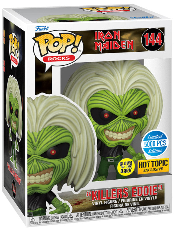 Funko Pop! Iron Maiden: "Killers Eddie" (Glows - HT Exclusive) [5000 Pcs Limited Edition] #144