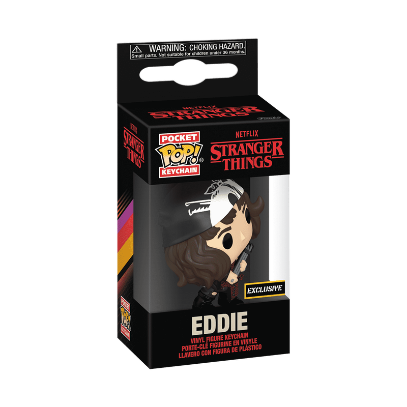 Funko Pop! Keychain: Stranger Things: Eddie with Guitar (Exclusive)