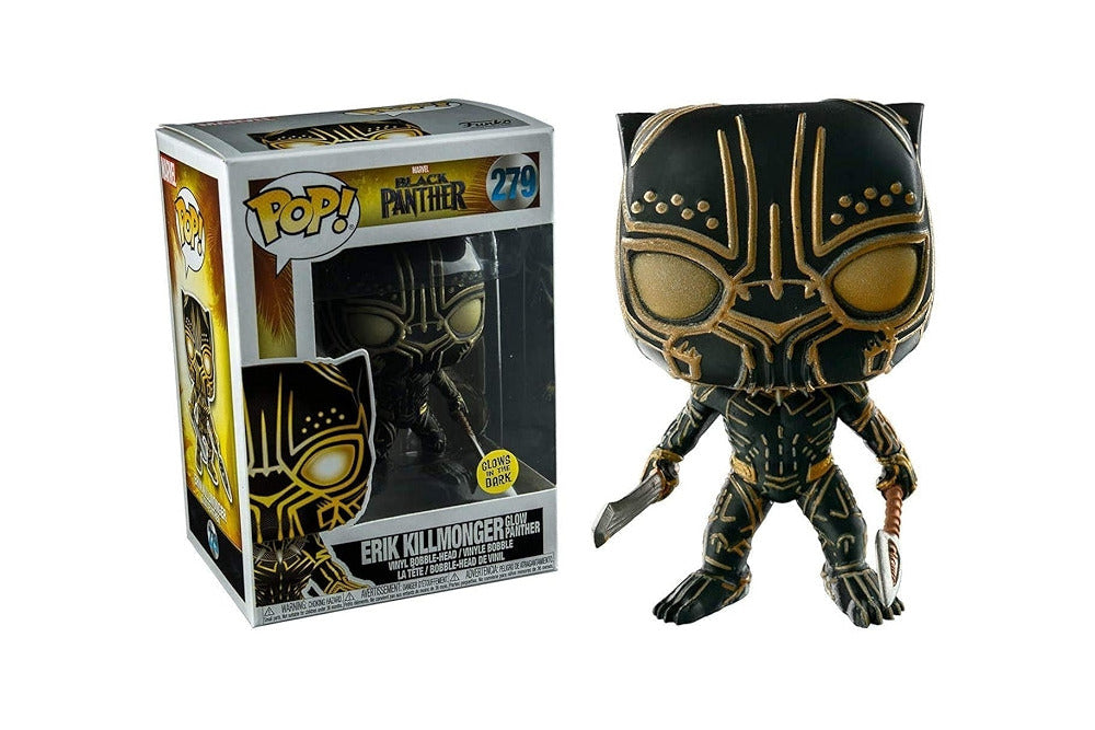 Funko Pop! Black Panther: Erik Killmonger glow panther (Glows in the Dark) #279