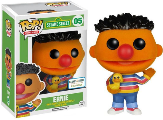 Funko Pop! Sesame Street Ernie Flocked Barnes & Noble Exclusive #05 boxed